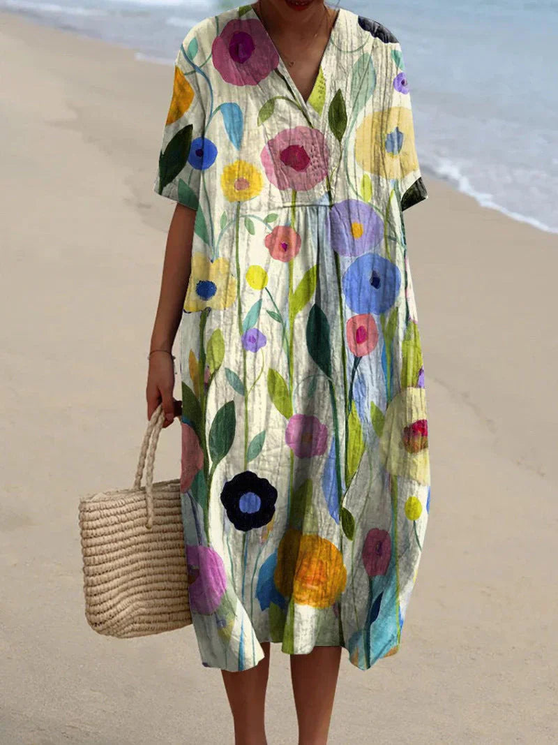 Robe légère et fluide à motif floral