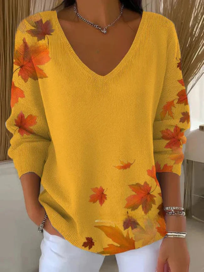 Pull Col V Décontracté | Style Confortable
