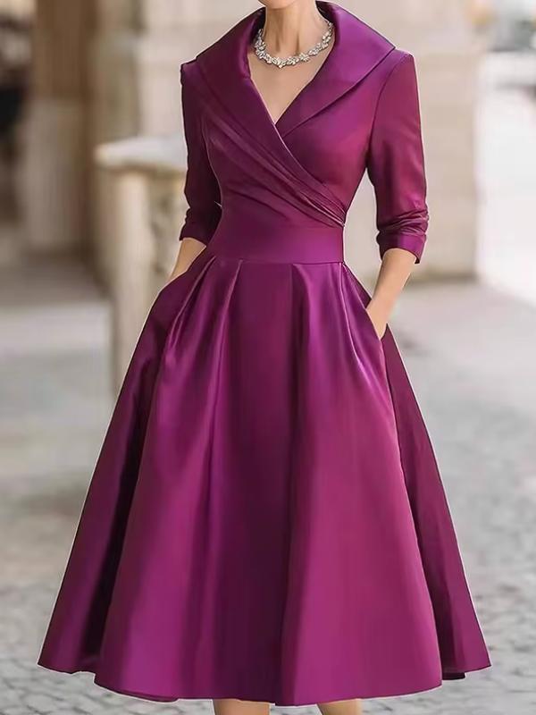 Robe Midi Inspirée Retro Pour Femme | Francine