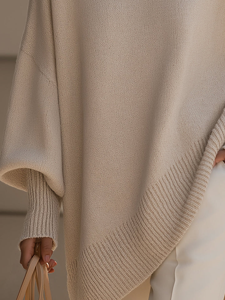 Haut Tricot À Ourlet Asymétrique | Evelyne