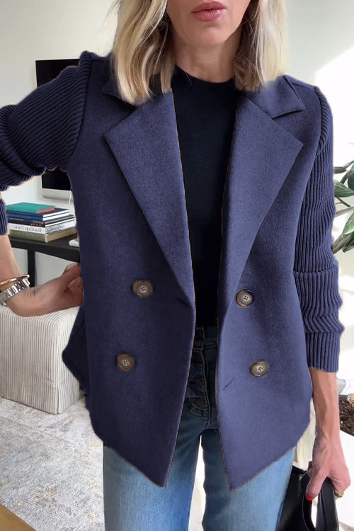 Blazer décontracté à double boutonnage pour femme | Saphira