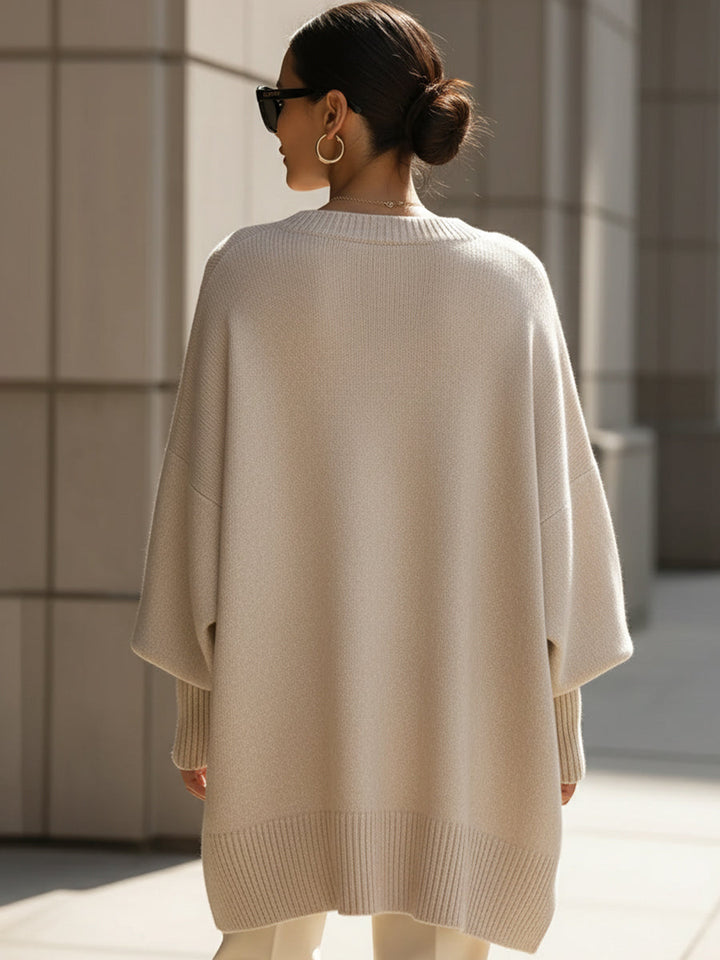 Haut Tricot À Ourlet Asymétrique | Evelyne