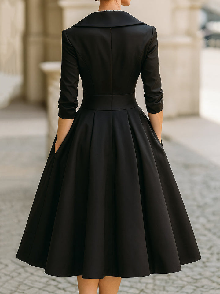 Robe Lina Midi Satin Pour Femme | Élégante
