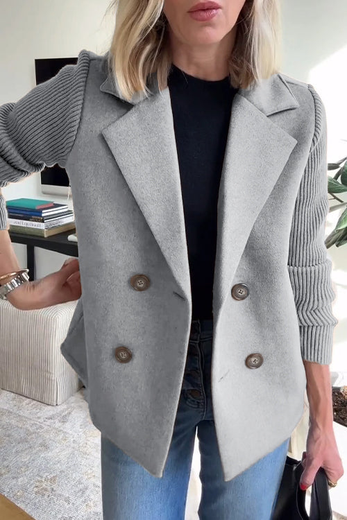 Blazer décontracté à double boutonnage pour femme | Saphira