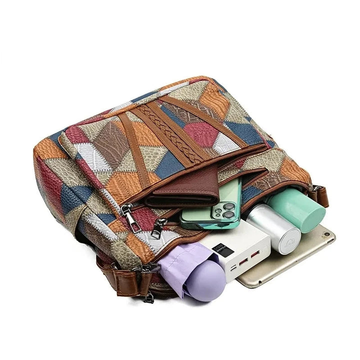 Élégant Structuré Sac À Main | Patchwork
