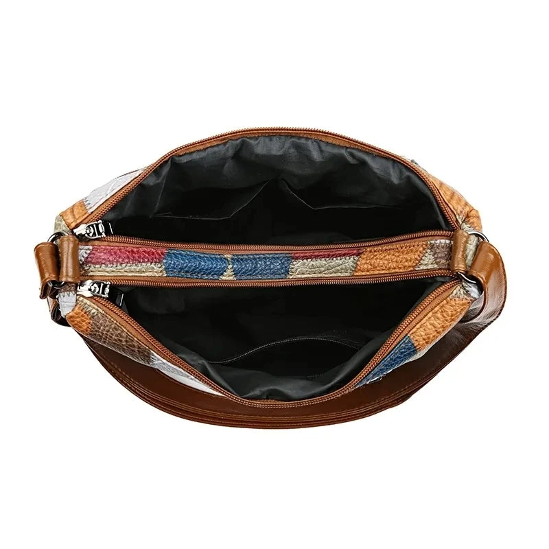 Élégant Structuré Sac À Main | Patchwork