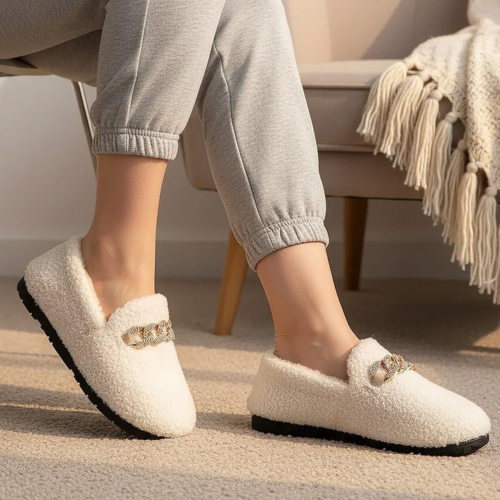 Pantoufles élégantes à silhouette enveloppante pour femme | Alba