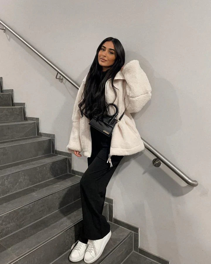 Manteau Teddy Doux Confortable et Élégant | Femme