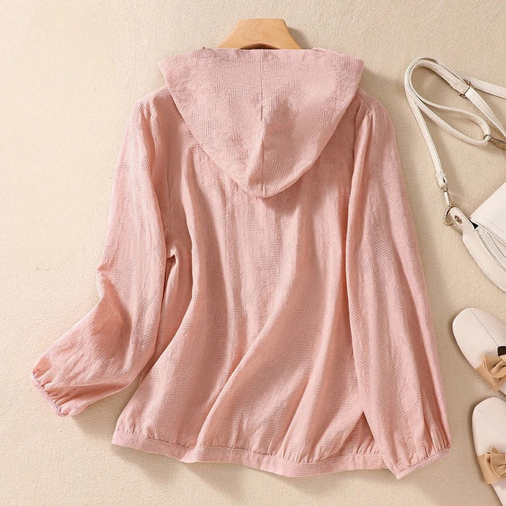 Blouse à capuche boutonnée pour femme | Mirén