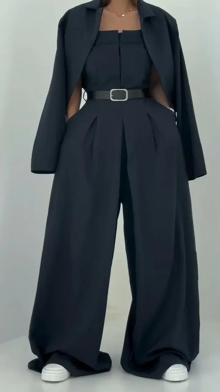 Combinaison Femme Élégante Chic | Noire