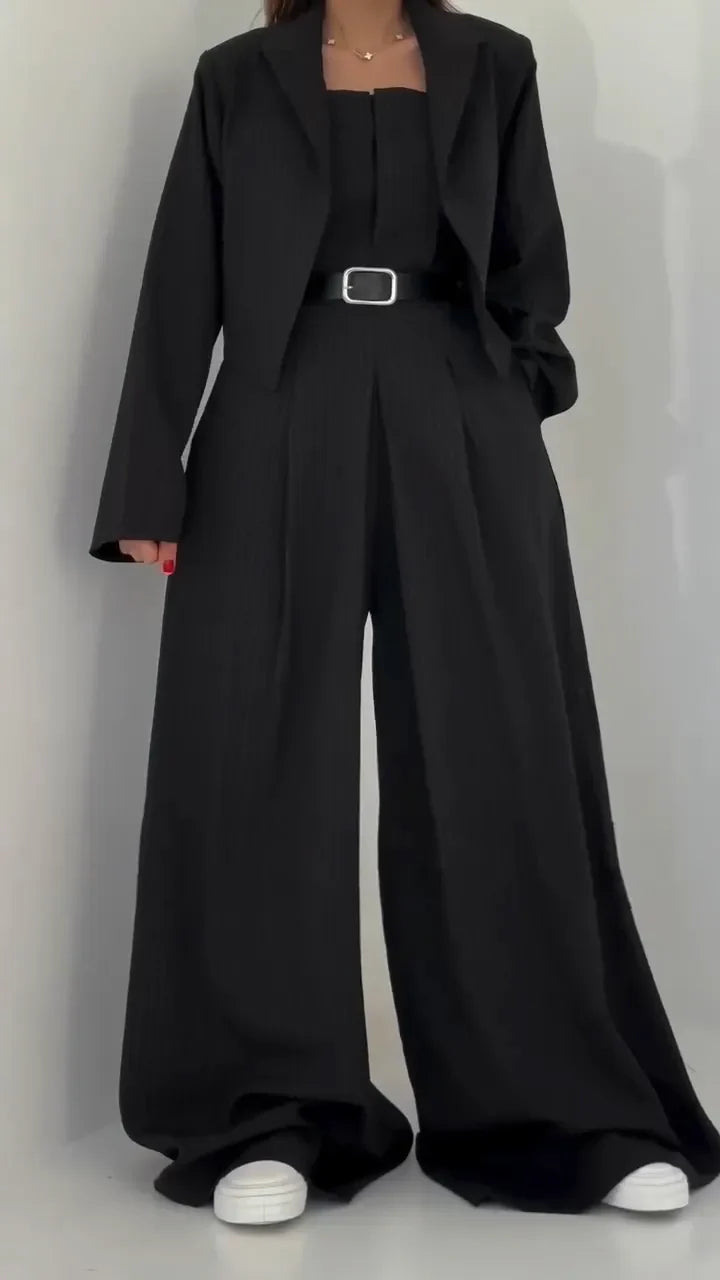 Combinaison Femme Élégante Chic | Noire