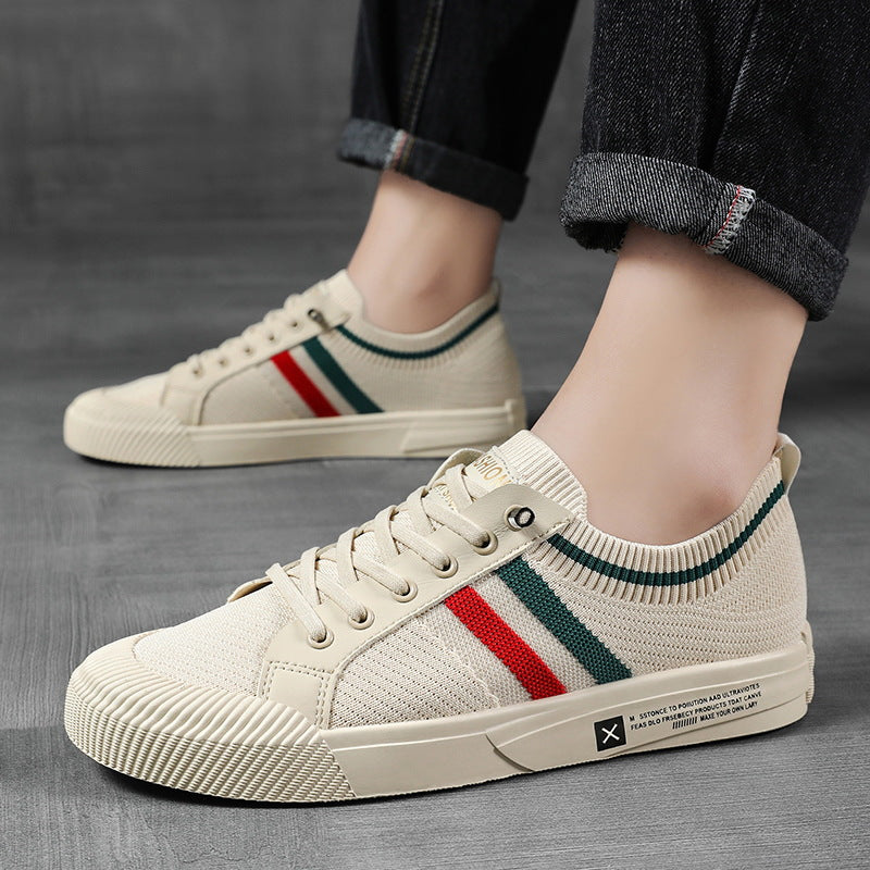 Baskets rayées casual pour homme | Valerio