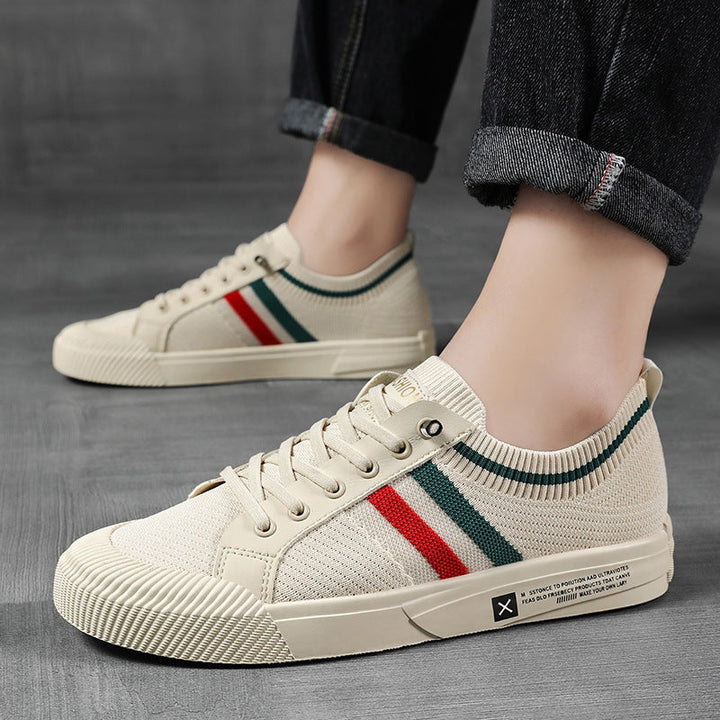 Baskets rayées casual pour homme | Valerio