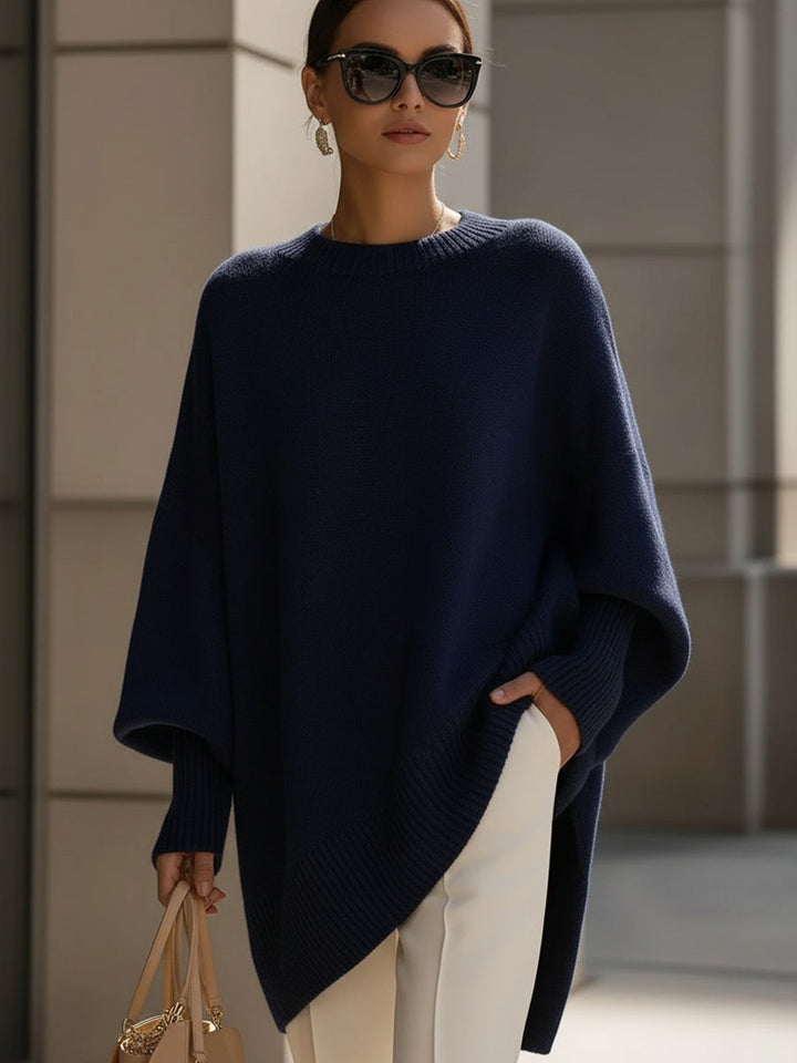 Haut Tricot À Ourlet Asymétrique | Evelyne