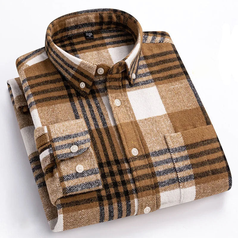 Chemise à carreaux boutonnée pour homme | Venzon
