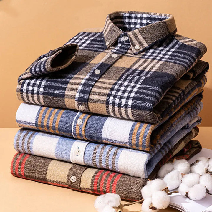 Chemise à carreaux boutonnée pour homme | Venzon