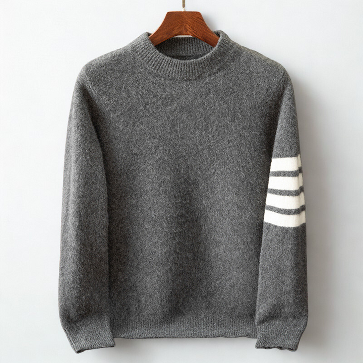 Pull Texturé Rayures Contrastées | Elvane