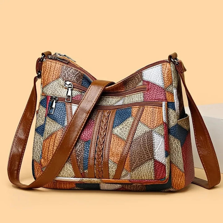 Élégant Structuré Sac À Main | Patchwork