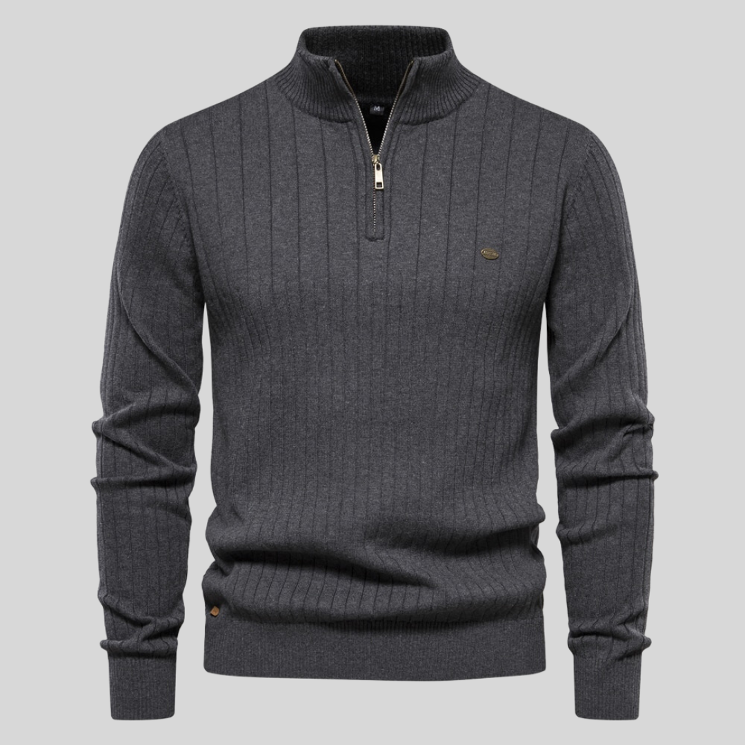 Pull zippé sophistiqué | Zyrus