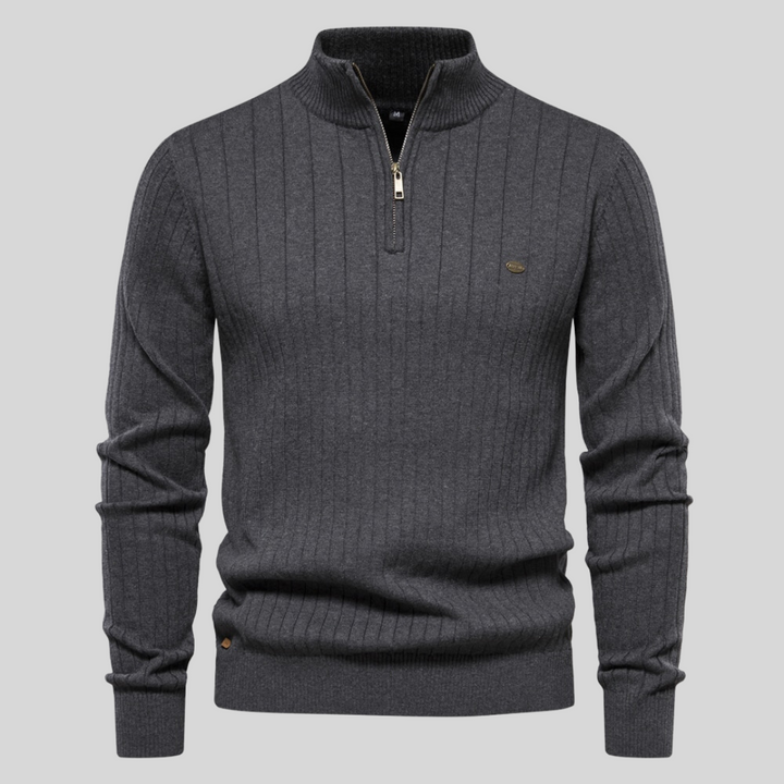 Pull zippé sophistiqué | Zyrus