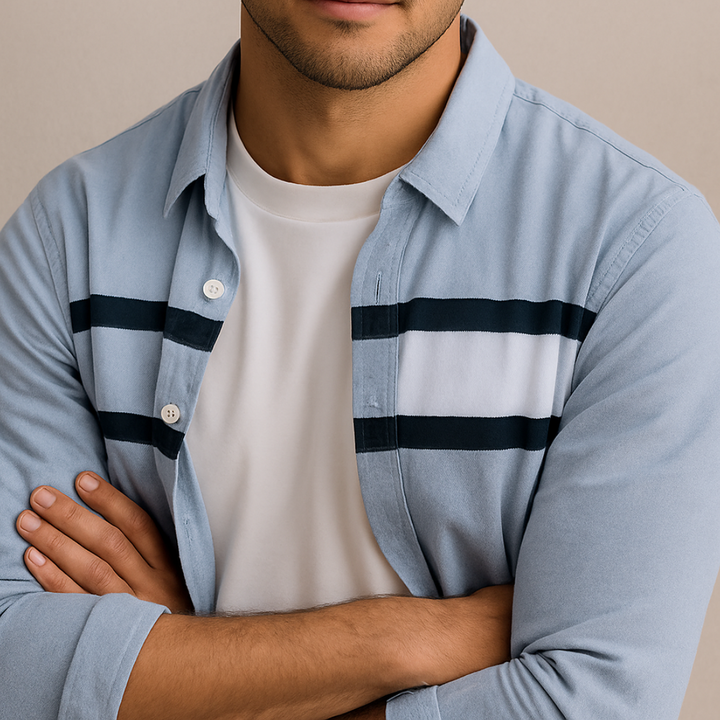 Chemise à Panneaux Sophistiquée | Harrold
