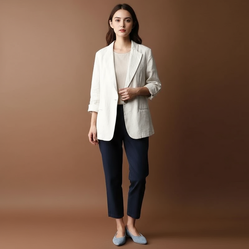 Blazer élégant coupe fluide pour femme | Alméria
