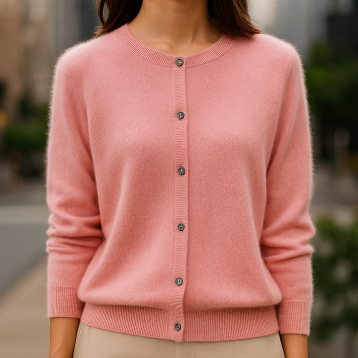 Eleganter Cardigan mit Knöpfen für Damen | Fiorenza