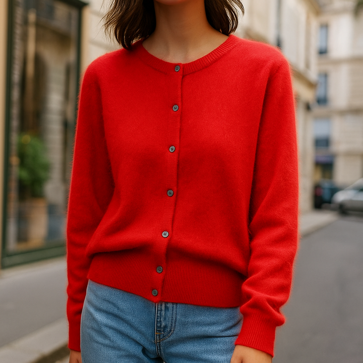 Eleganter Cardigan mit Knöpfen für Damen | Fiorenza