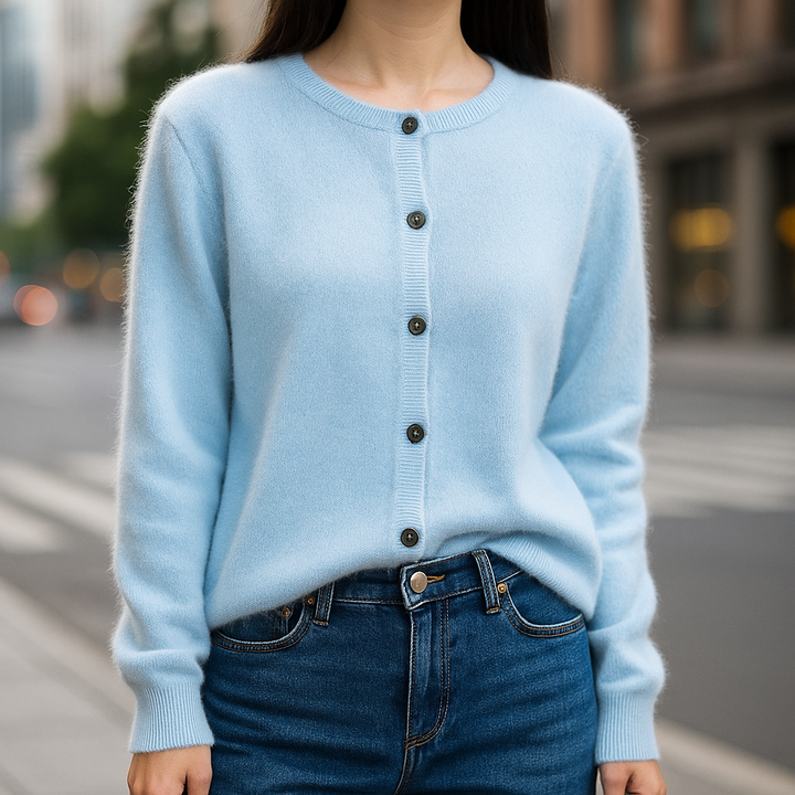 Eleganter Cardigan mit Knöpfen für Damen | Fiorenza