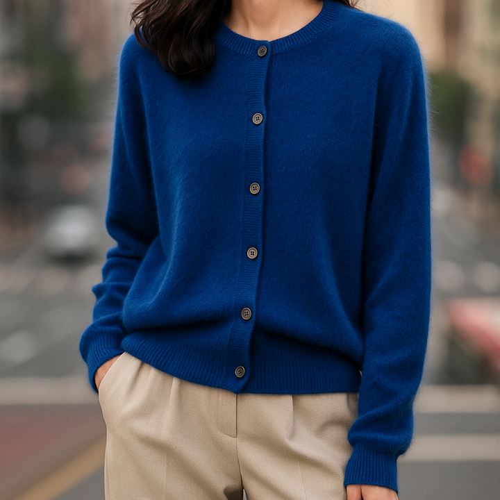 Eleganter Cardigan mit Knöpfen für Damen | Fiorenza