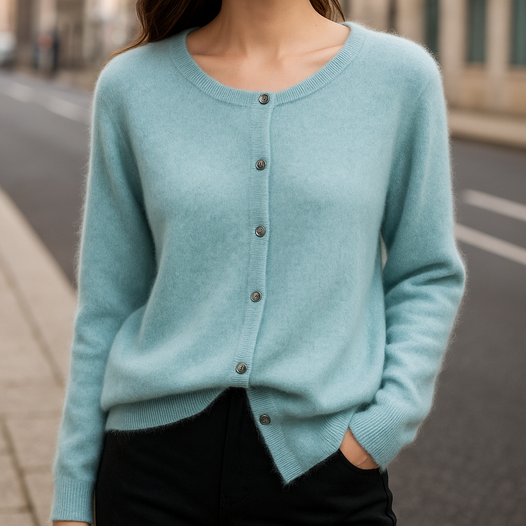 Eleganter Cardigan mit Knöpfen für Damen | Fiorenza