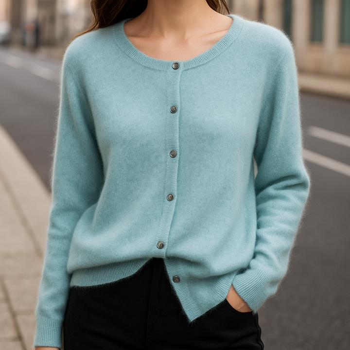 Eleganter Cardigan mit Knöpfen für Damen | Fiorenza