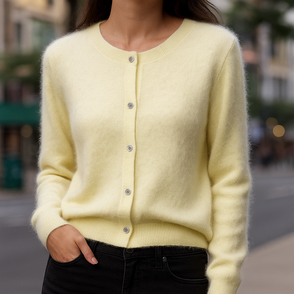 Eleganter Cardigan mit Knöpfen für Damen | Fiorenza