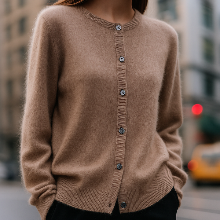 Eleganter Cardigan mit Knöpfen für Damen | Fiorenza
