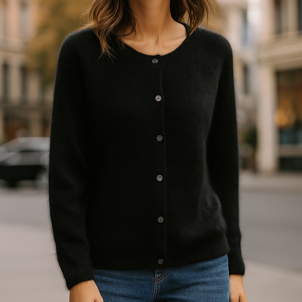 Eleganter Cardigan mit Knöpfen für Damen | Fiorenza