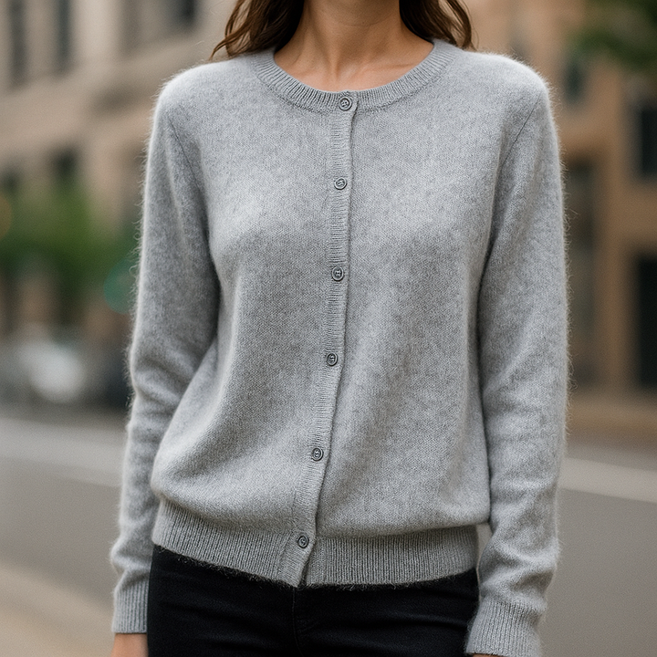 Eleganter Cardigan mit Knöpfen für Damen | Fiorenza