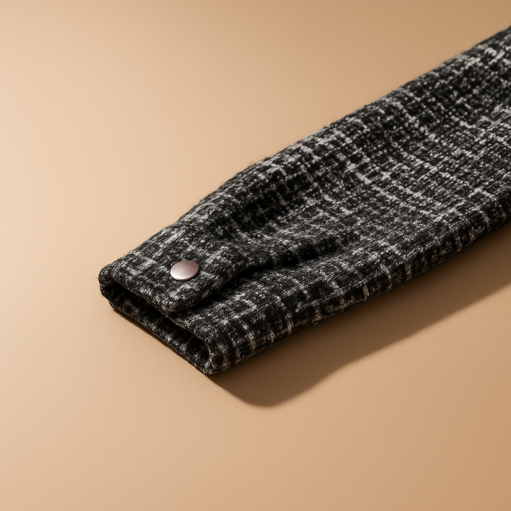 Veste Shacket Houndstooth Sophistiquée | Jeric