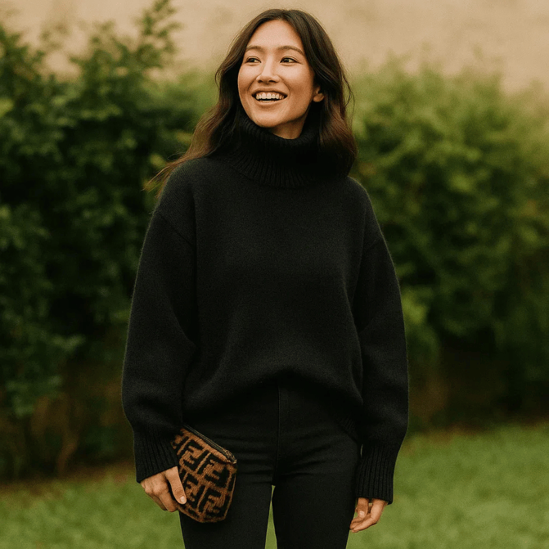 Pull col roulé élégant pour femme | Naéline