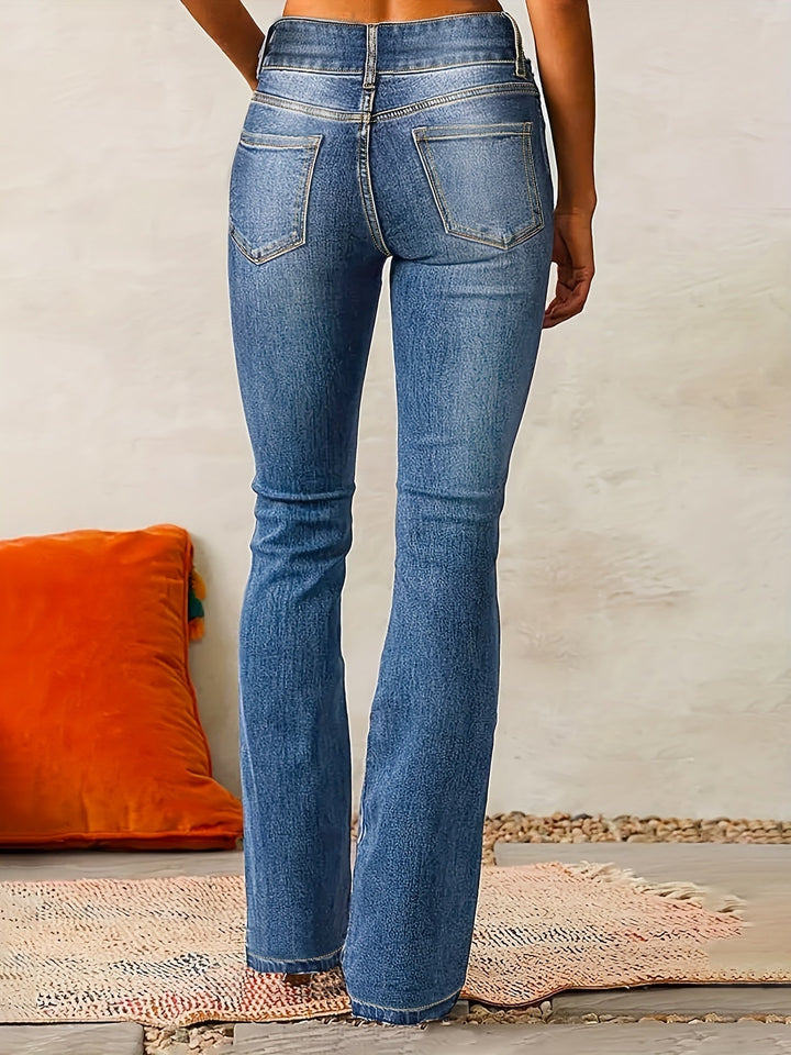 Jean Évasé Taille Haute Femme | Élégant