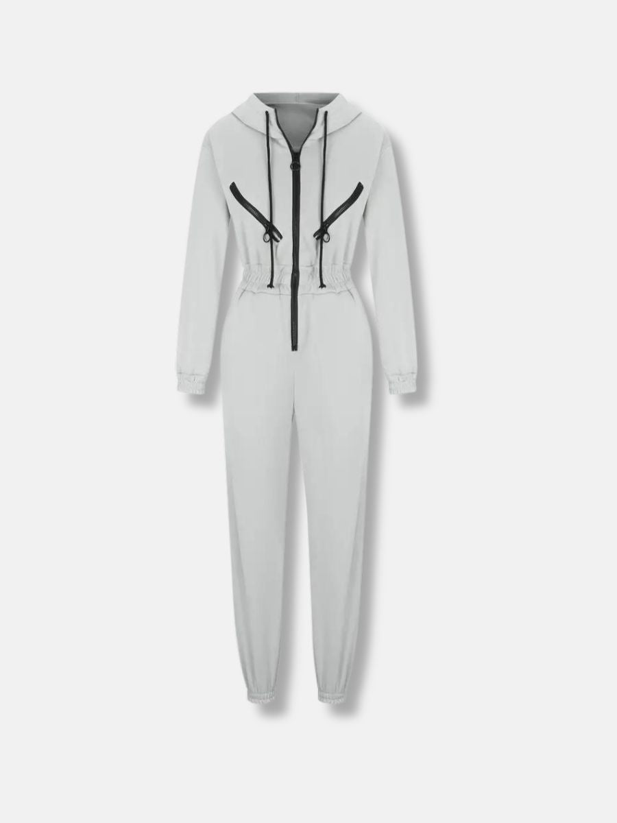 Combinaison ajustée zippée au style polyvalent