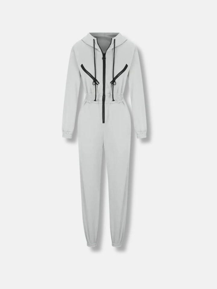Combinaison ajustée zippée au style polyvalent
