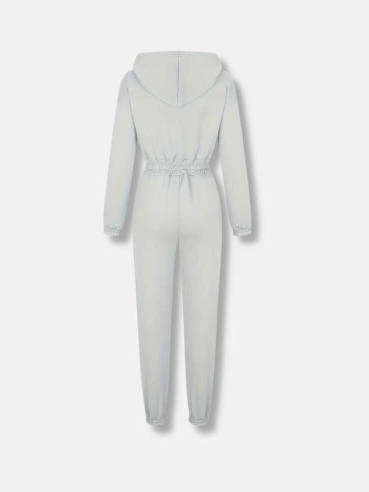 Combinaison ajustée zippée au style polyvalent