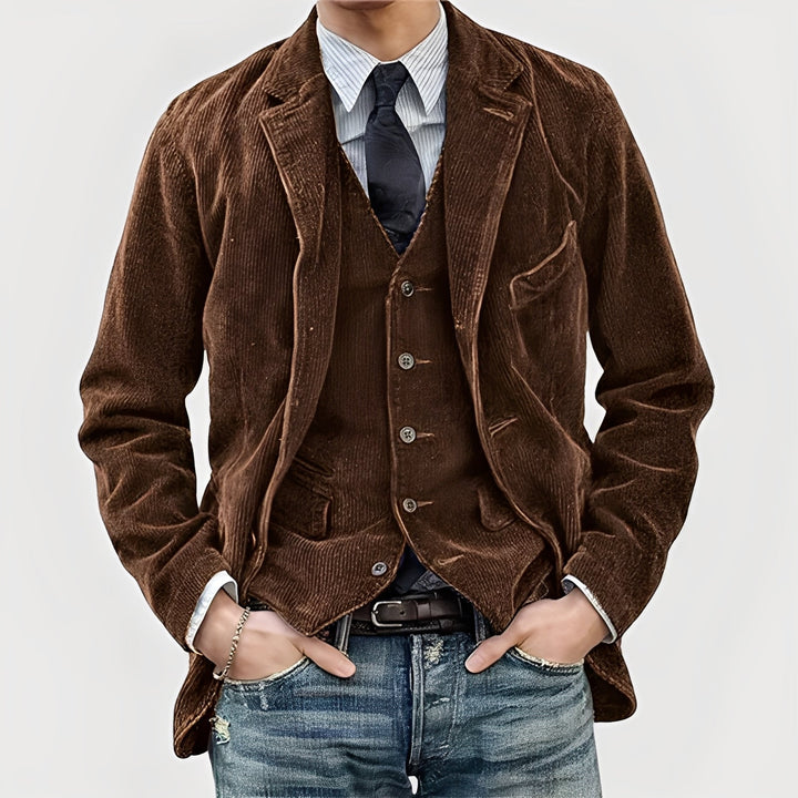 Élégant Ensemble Veste Et Gilet | Classique