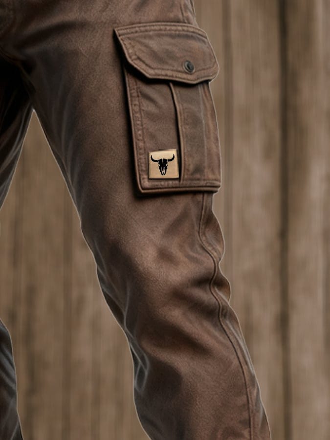 Pantalon cargo coupe droite renforcée pour homme | Gaspard