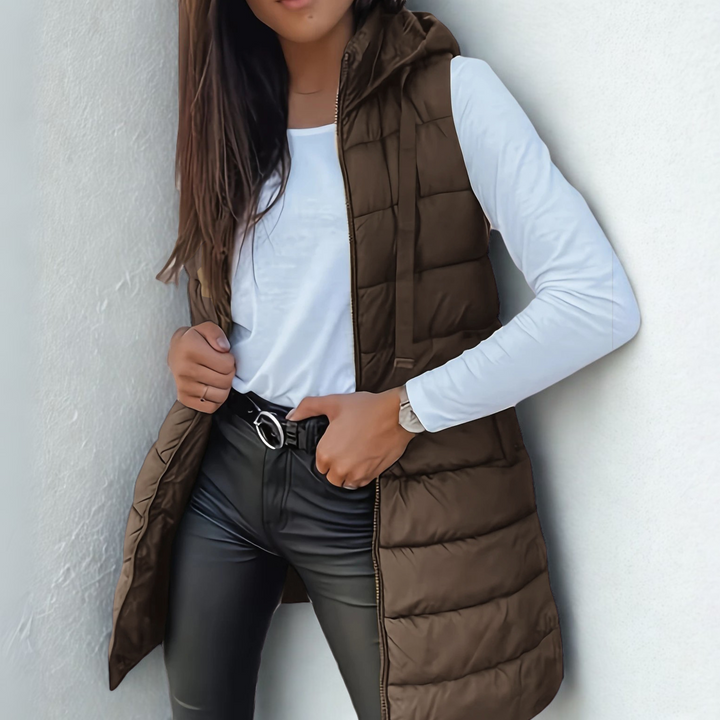 Gilet Long Matelassé Élégant | Rona