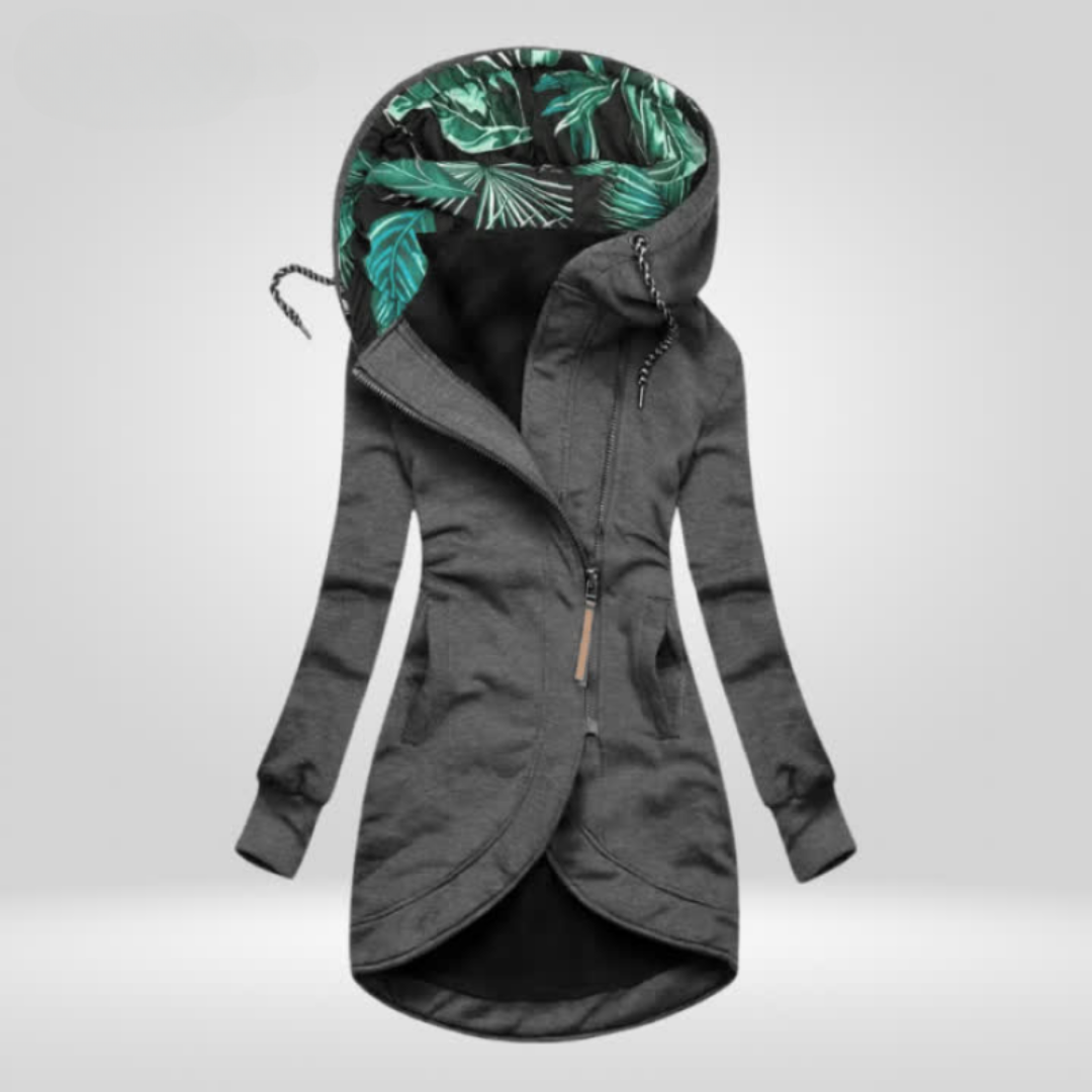 Manteau élégant pour femmes avec fermeture éclair | Camille
