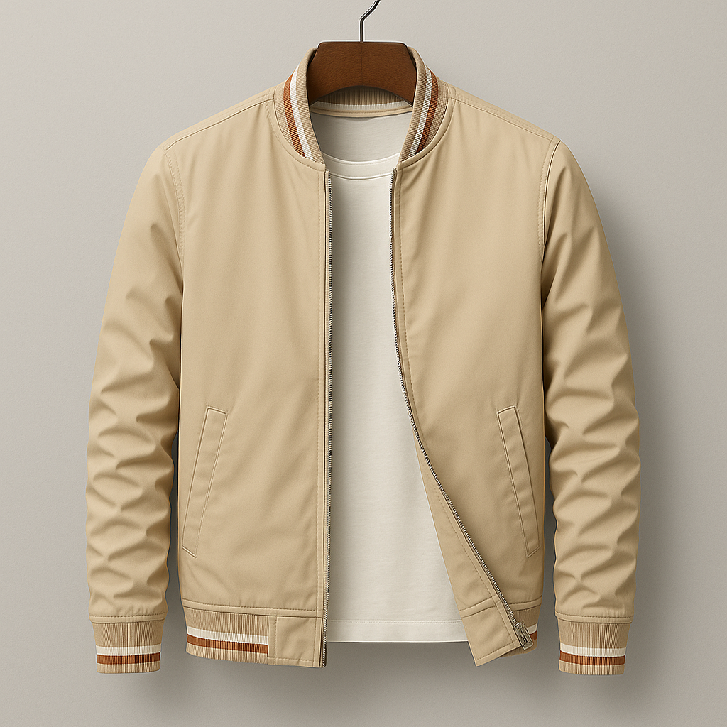 Veste zippée à finitions contrastées pour homme | Corentin