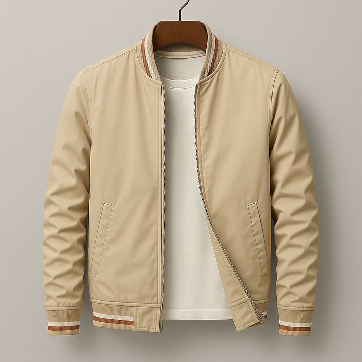 Veste zippée à finitions contrastées pour homme | Corentin