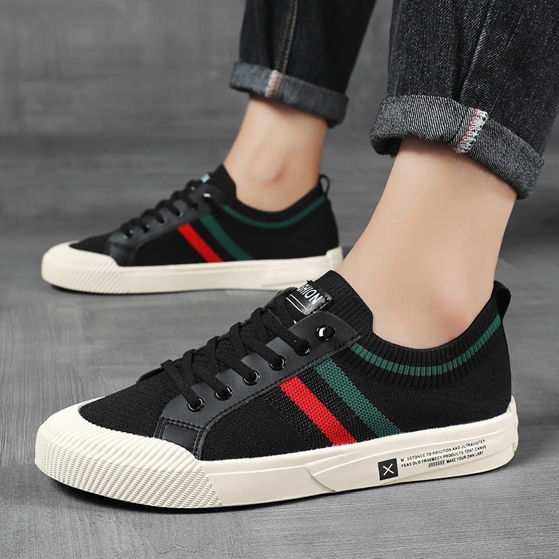 Baskets rayées casual pour homme | Valerio