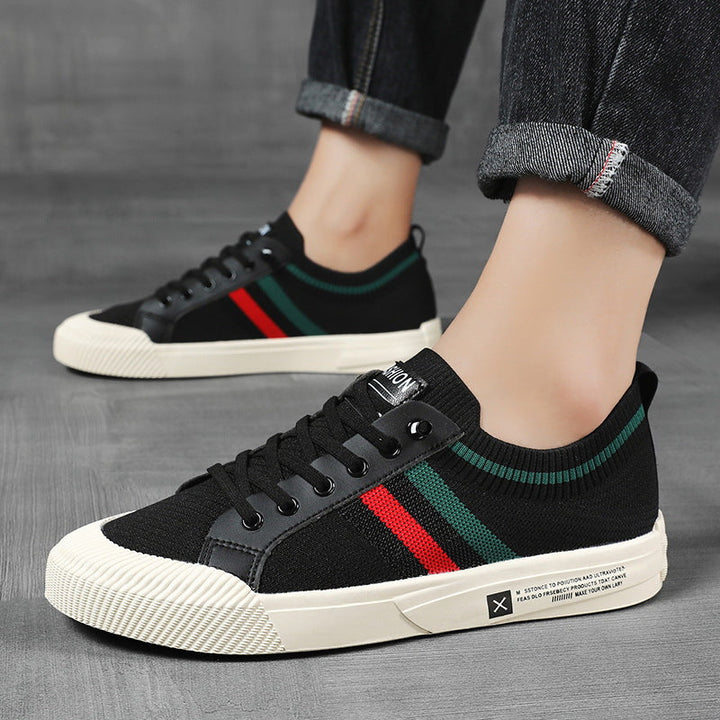 Baskets rayées casual pour homme | Valerio